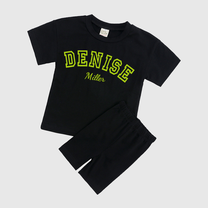 Personalized Kids Name Toddler shorts Set| Cloth151