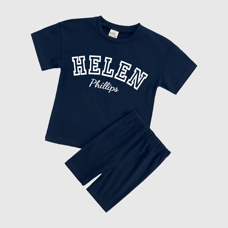 Personalized Kids Name Toddler shorts Set| Cloth151