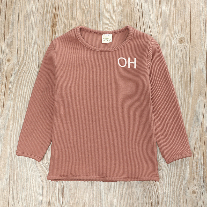 Personalized Kids Embroidered Ribbed Sets| Cloth103