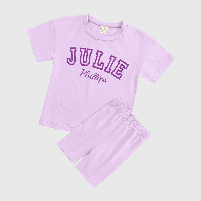 Personalized Kids Name Toddler shorts Set| Cloth151