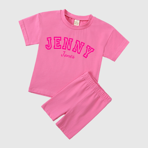 Personalized Kids Name Toddler shorts Set| Cloth151