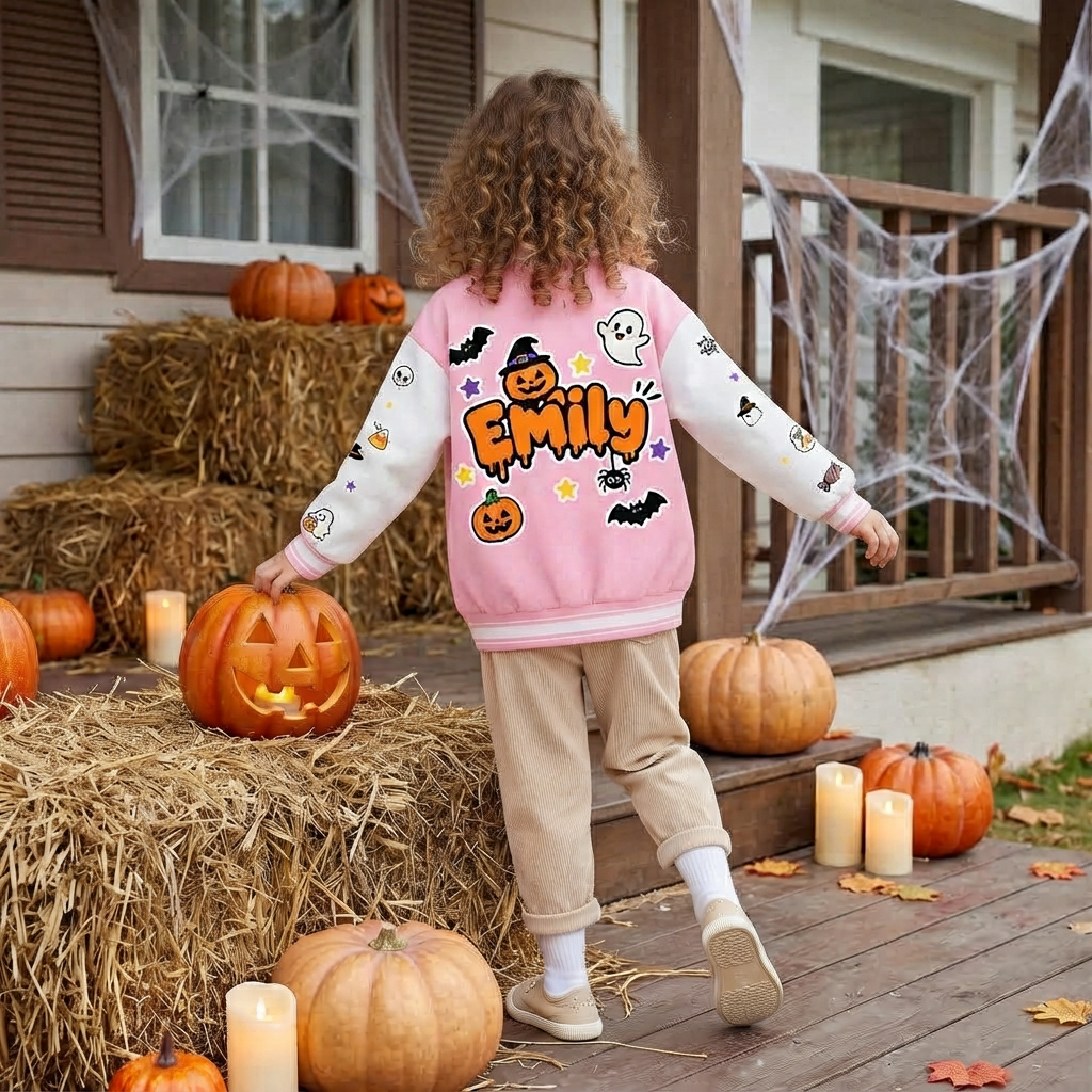 Personalized Halloween Varsity Jacket for Kids | YESHalloween21