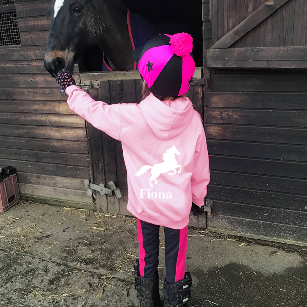 Personalized Kids Horse Riding Hoodie| Cloth80