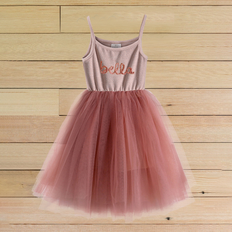 Personalized Girls Hand Embroidered TuTu Dress| Dress04
