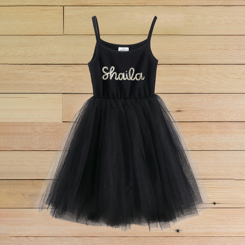 Personalized Girls Hand Embroidered TuTu Dress| Dress04