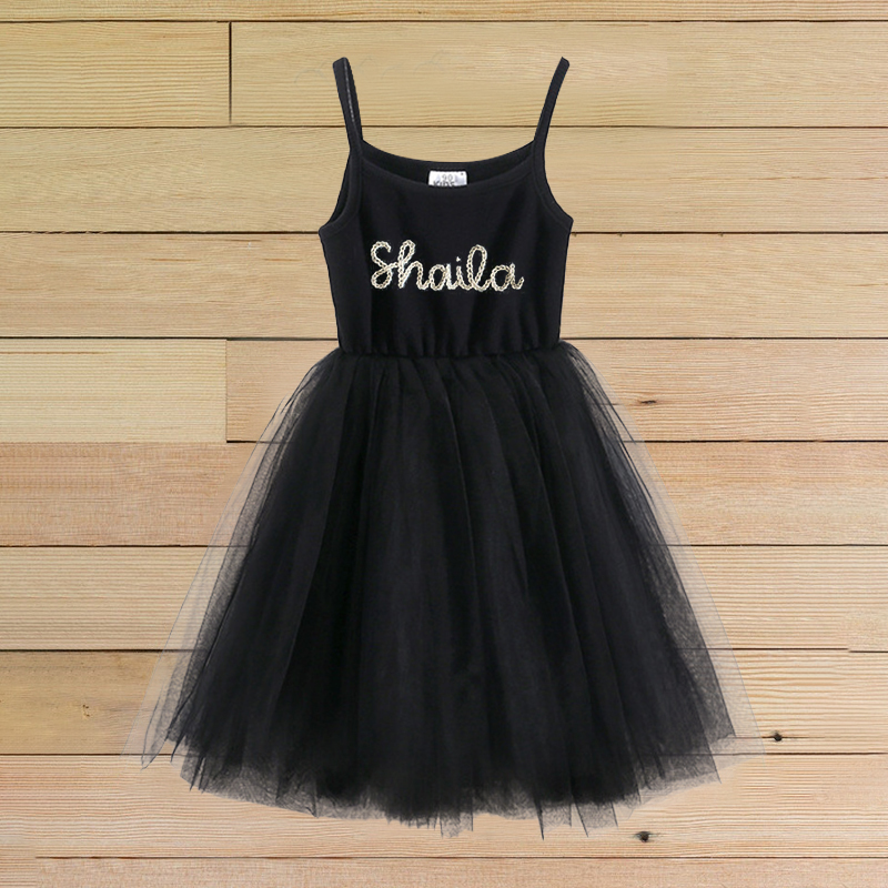 Personalized Girls Hand Embroidered TuTu Dress| Dress04