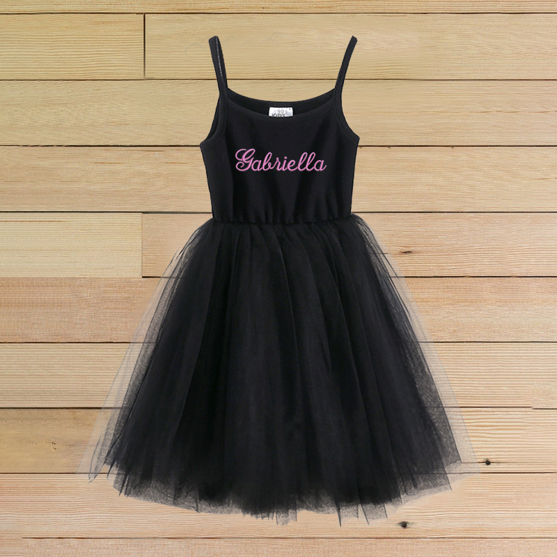 Personalized Girls Embroidered TuTu Dress| Dress02