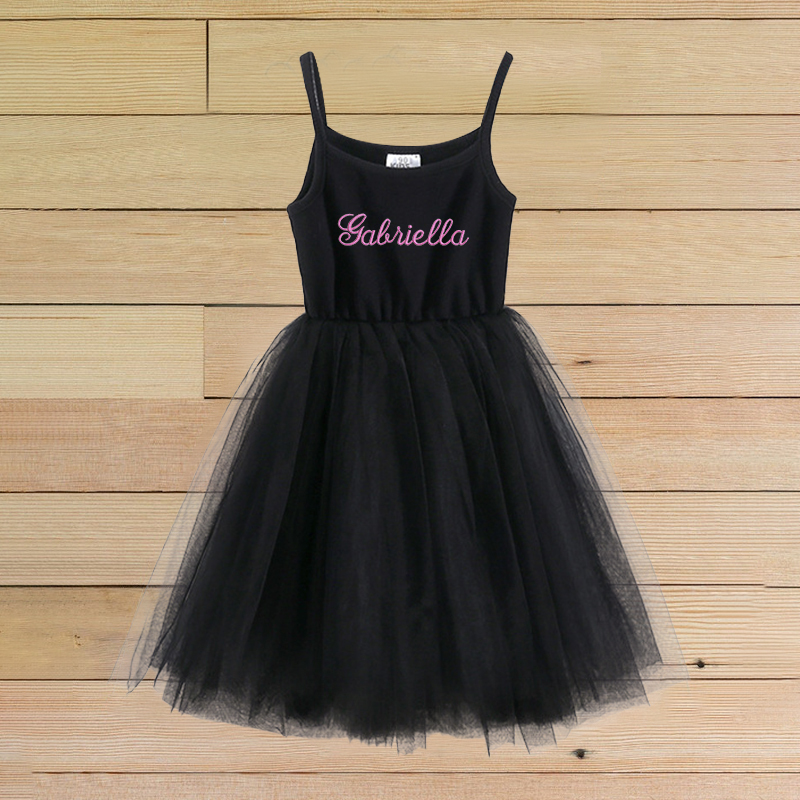 Personalized Girls Embroidered TuTu Dress| Dress02