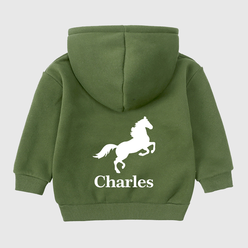 Personalized Kids Horse Riding Hoodie| Cloth80