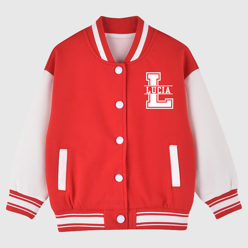 Personalized Kids Sports Initial Name Jacket| Cloth185