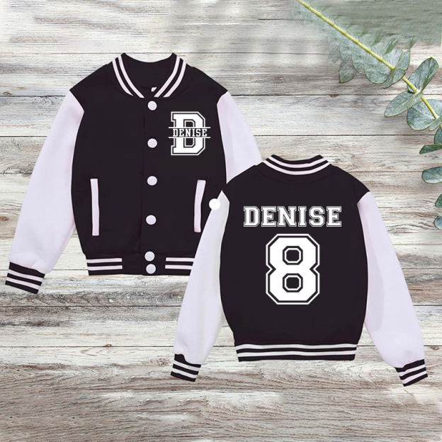 Personalized Kids Sports Initial Name Jacket| Cloth185