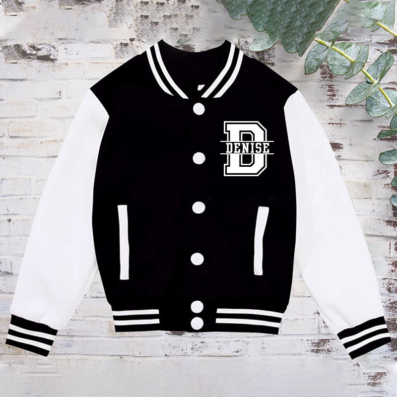 Personalized Kids Sports Initial Name Jacket| Cloth185