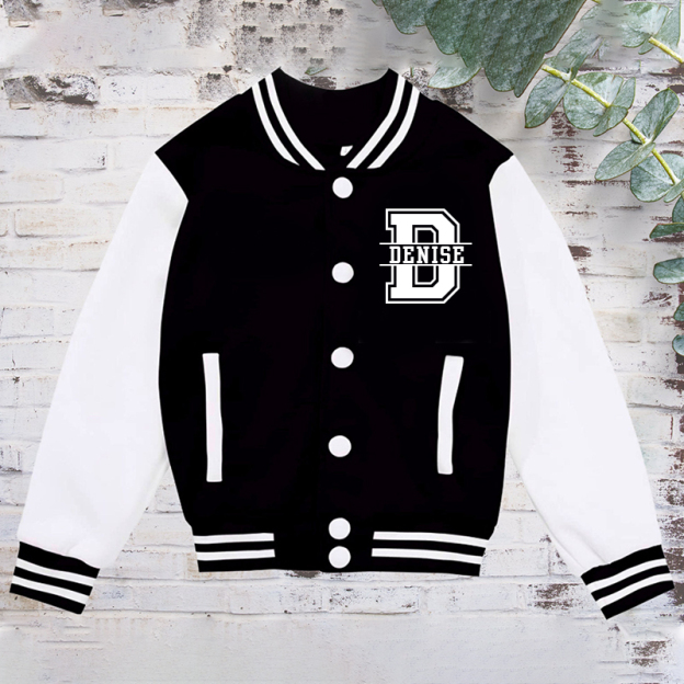 Personalized Kids Sports Initial Name Jacket| Cloth185