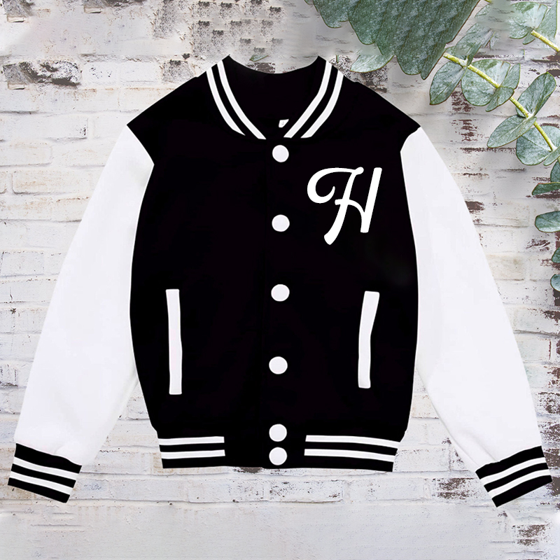 Personalized Kids Sports Initial Name Jacket| Cloth77
