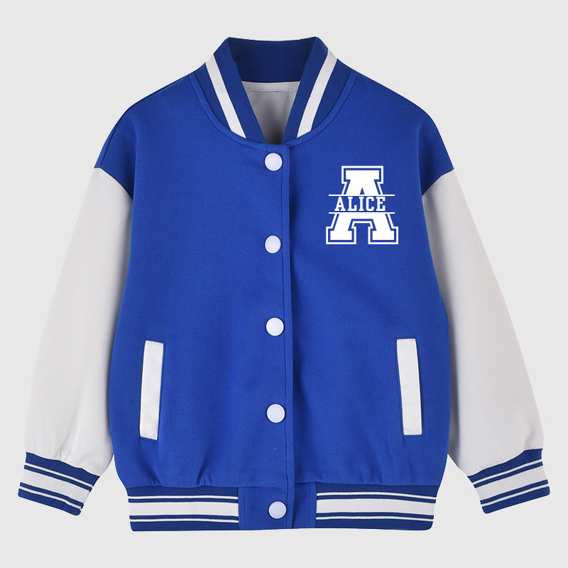 Personalized Kids Sports Initial Name Jacket| Cloth185