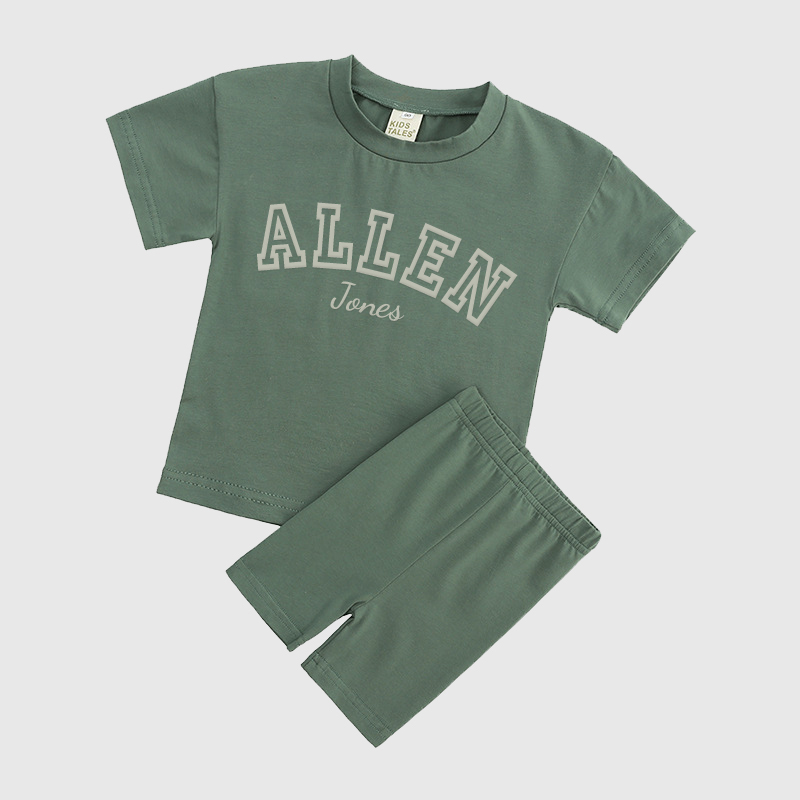 Personalized Kids Name Toddler shorts Set| Cloth150