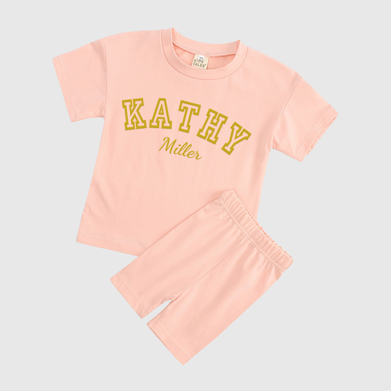 Personalized Kids Name Toddler shorts Set| Cloth150