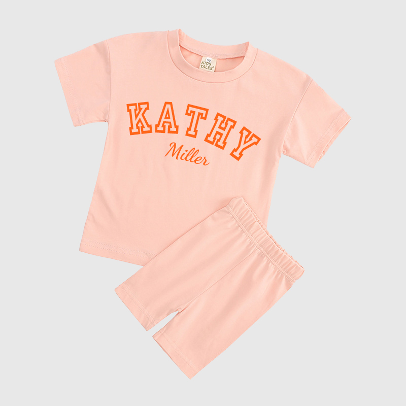 Personalized Kids Name Toddler shorts Set| Cloth151