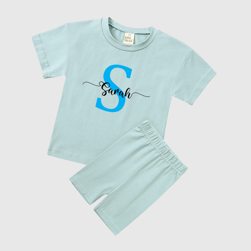 Personalized Kids Initials & Name Toddler Set | Cloth136