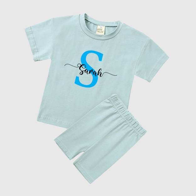 Personalized Kids Initials & Name Toddler Set | Cloth136