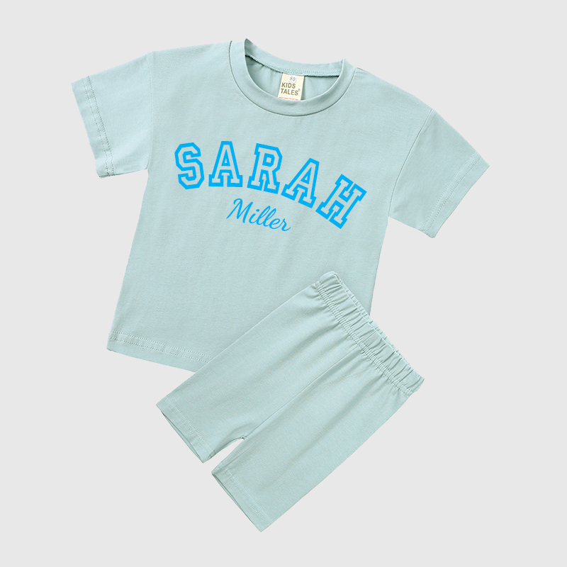 Personalized Kids Name Toddler shorts Set| Cloth151