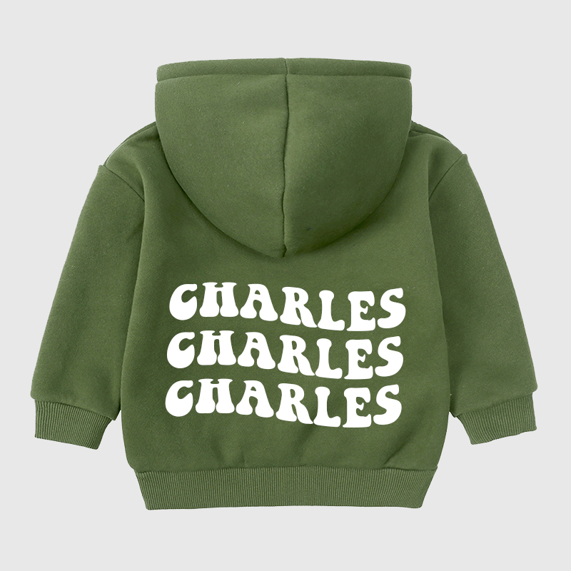 Personalized Kids Name Pocket Hoodie| Cloth84