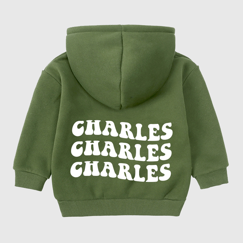 Personalized Kids Name Pocket Hoodie| Cloth84