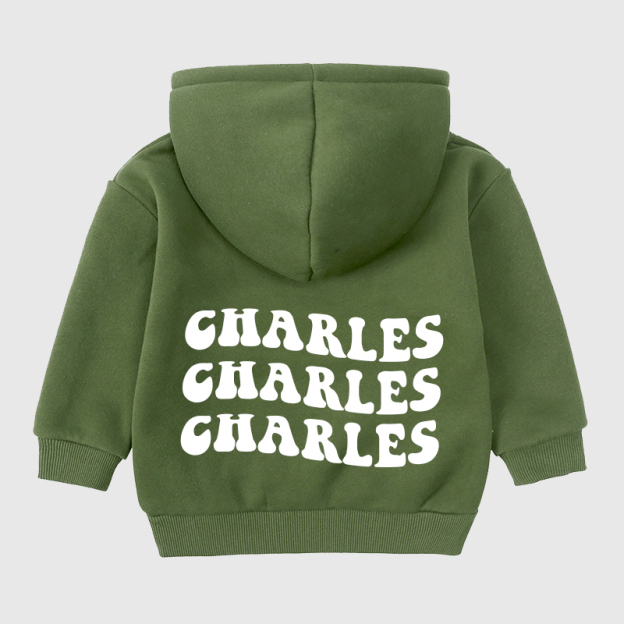 Personalized Kids Name Pocket Hoodie| Cloth84
