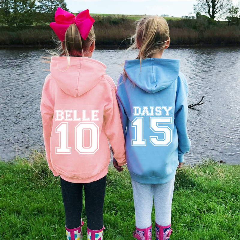 Personalized Kids Number Pocket Hoodie| Cloth83