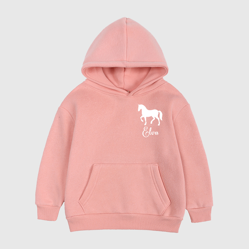 Personalized Kids Jumping Horse Hoodie| Cloth81