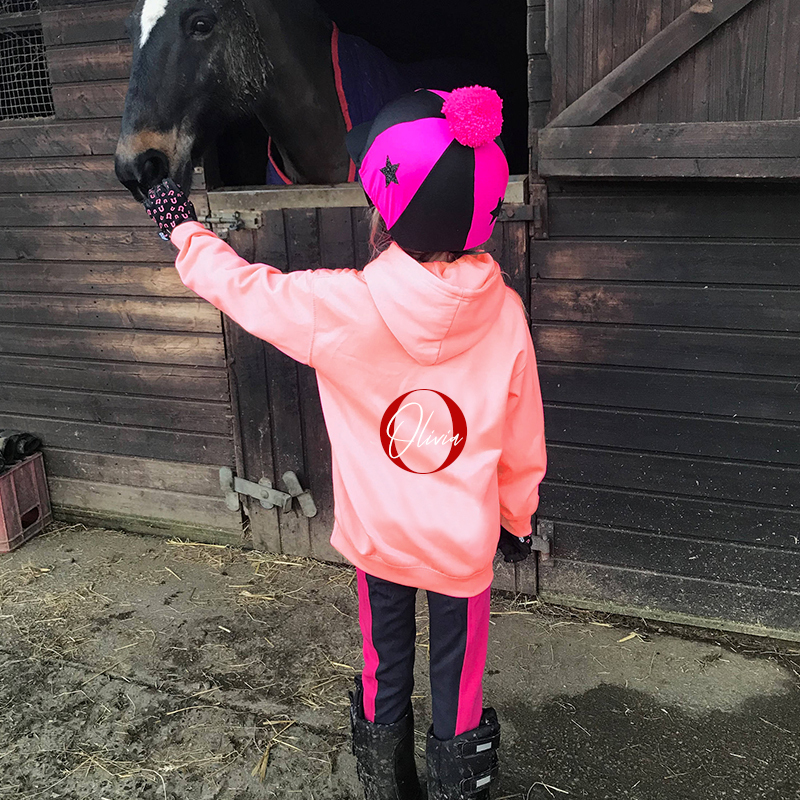 Personalized Kids Horse Riding Hoodie| Cloth116