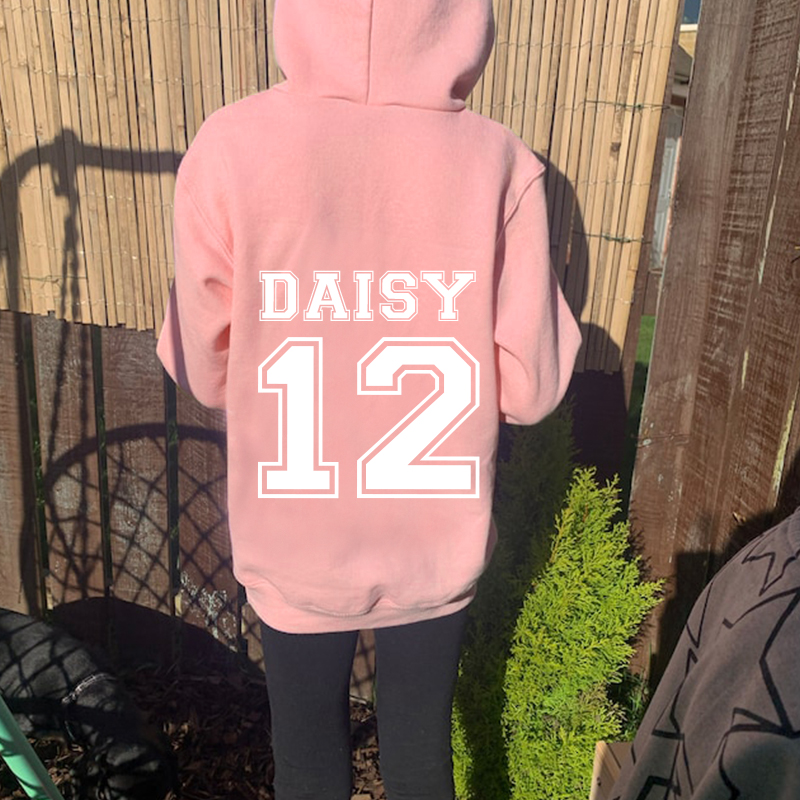 Personalized Kids Number Pocket Hoodie| Cloth83