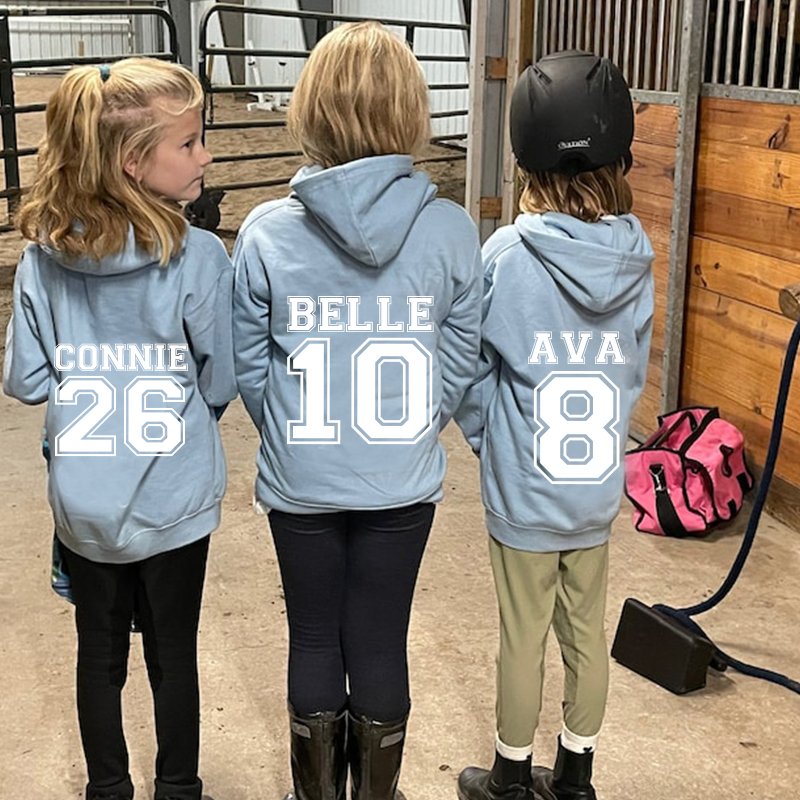 Personalized Kids Number Pocket Hoodie| Cloth83