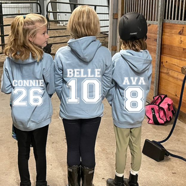 Personalized Kids Number Pocket Hoodie| Cloth83