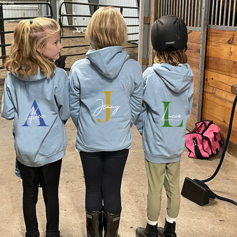 Personalized Kids Horse Riding Hoodie| Cloth116