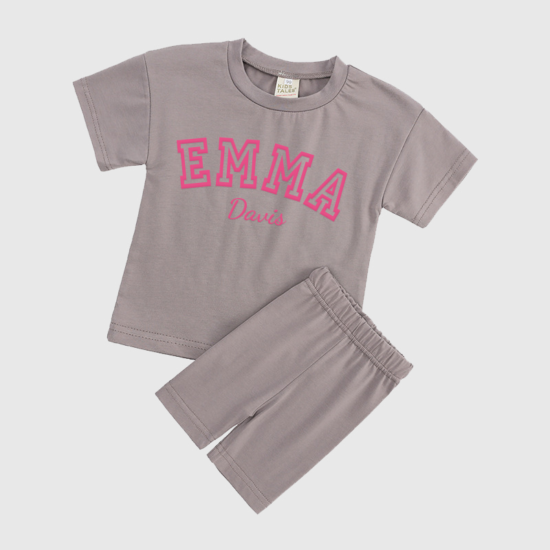 Personalized Kids Name Toddler shorts Set| Cloth150