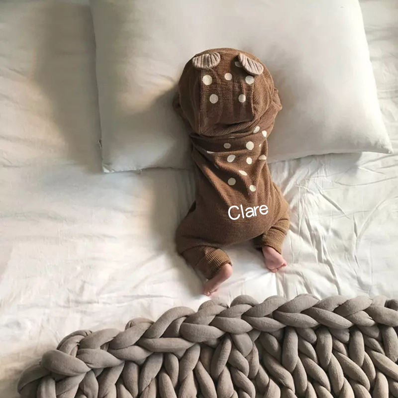 Personalized Baby Deer Romper Jumpsuit| BBcloth81