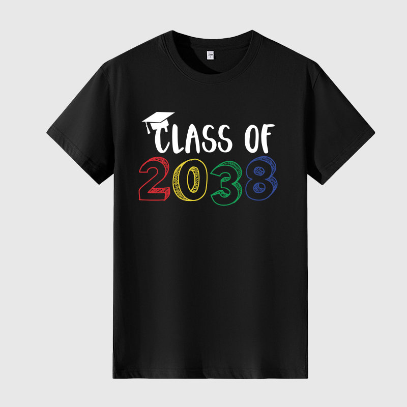 Personalized Kids Class Of 2038 Handprint Graduation Shirt| Cloth182