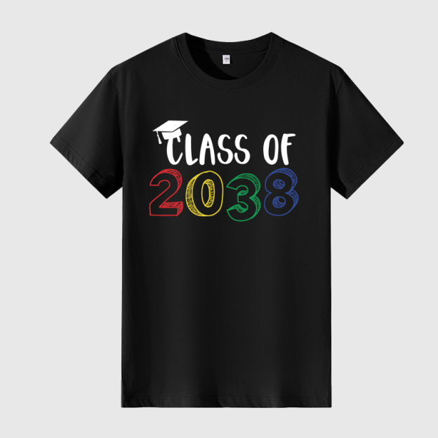Personalized Kids Class Of 2038 Handprint Graduation Shirt| Cloth182