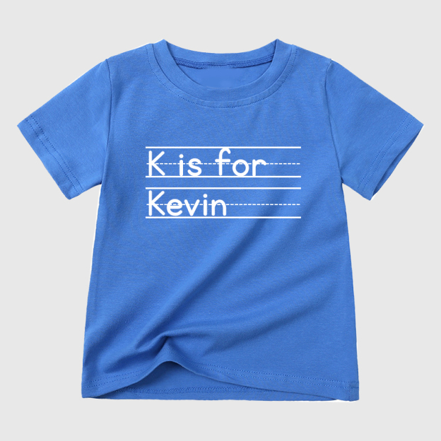 Personalized Kids Back To School Alphabet Name T-Shirt| Cloth1902