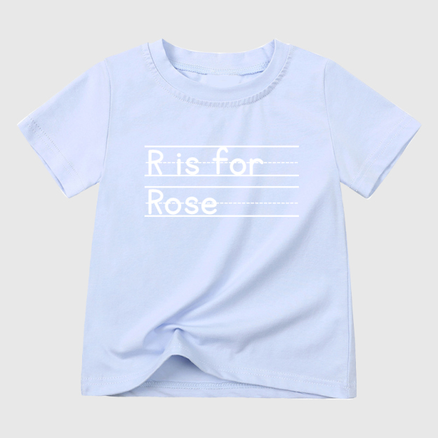 Personalized Kids Back To School Alphabet Name T-Shirt| Cloth1902