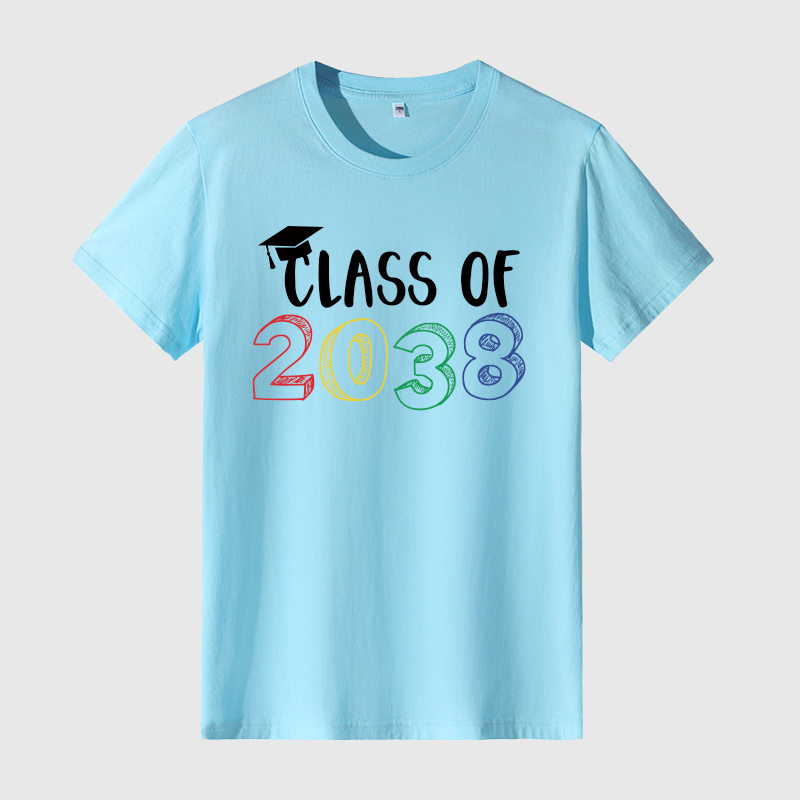 Personalized Kids Class Of 2038 Handprint Graduation Shirt| Cloth182