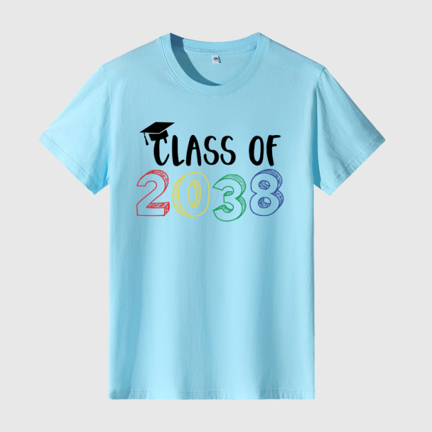 Personalized Kids Class Of 2038 Handprint Graduation Shirt| Cloth182