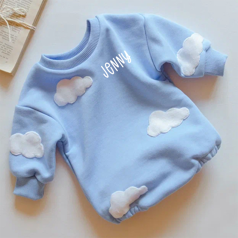 Personalized Baby Multicolor Long Sleeve Romper| BBCloth64