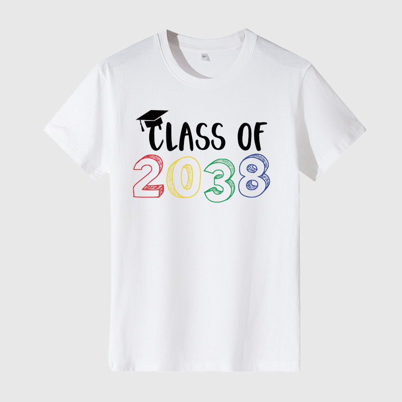 Personalized Kids Class Of 2038 Handprint Graduation Shirt| Cloth182