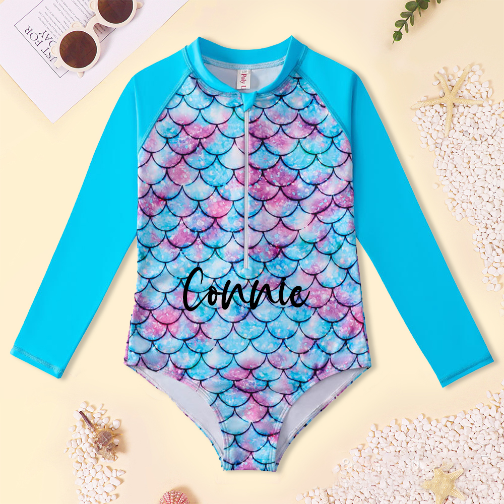 Personalized Unicorn Sun Protection Swimsuit| Swimsuit04