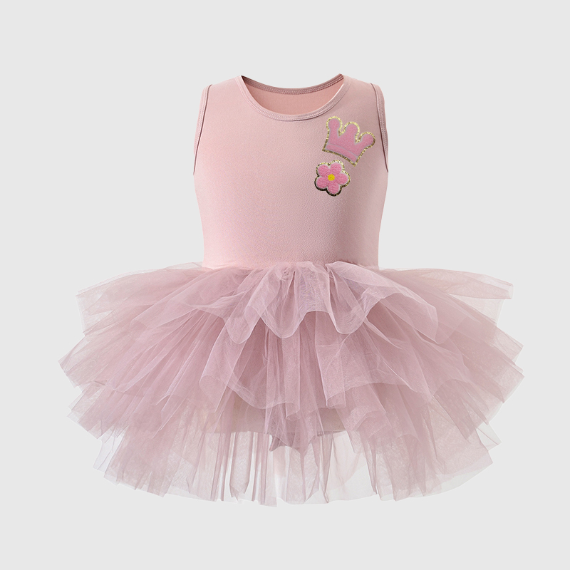 Personalized Girls Patch Dance TuTu Dress| Dress05