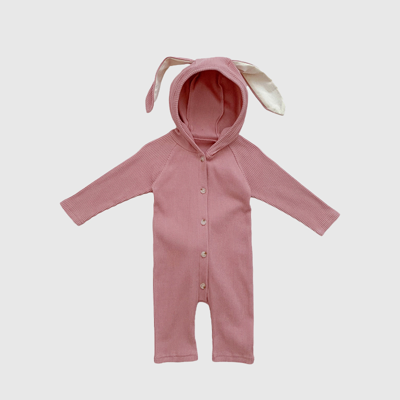Personalized Kids Embroidered Bunny Long Eared Romper Jumpsuit| BBcloth80