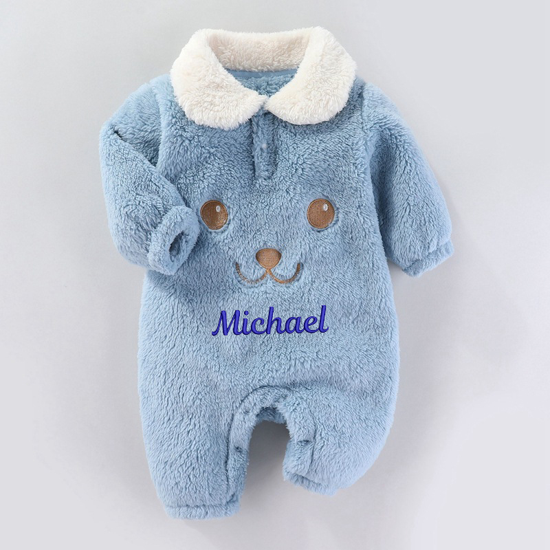 Personalized Baby Winter Embroidered Jumpsuit Coat| BBCloth74