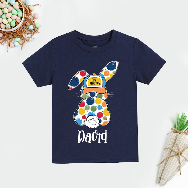 Personalized Kids Bunny Summer T-Shirt| Cloth1414